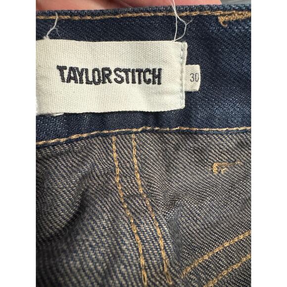 Taylor Stitch Slim Jeans Men’s 30x32 Dark Wash Denim - Picture 4 of 6